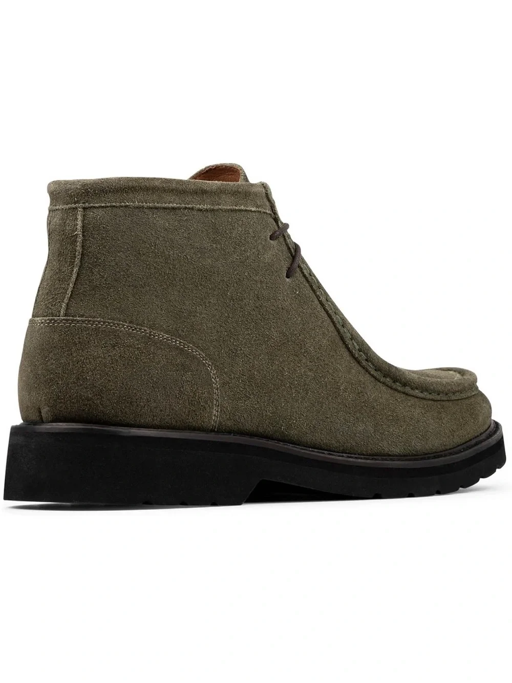 Donald Pliner Men's Suede Moc Toe Chukka Boot in Olive